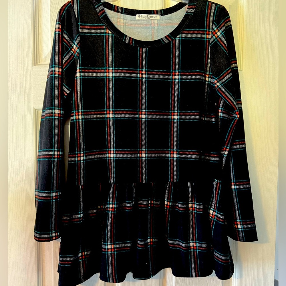 Riah Fashion Peplum Top